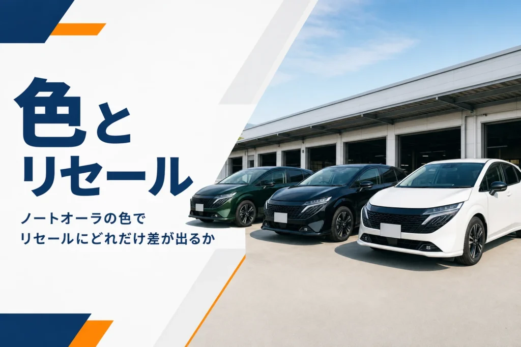 ノートオーラの色とリセールの関係を解説する記事のアイキャッチ
