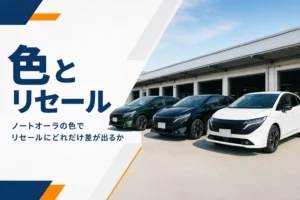 ノートオーラの色とリセールの関係を解説する記事のアイキャッチ